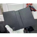 Louis Vuitton LV Unisex Passport Cover Red Sunset Monogram Eclipse Coated Canvas - immagine 7