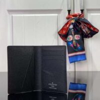 Louis Vuitton LV Unisex Pocket Organizer Blue Sunrise Monogram Eclipse Coated Canvas (4)