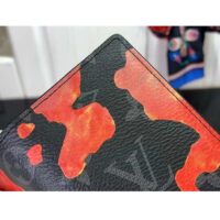 Louis Vuitton LV Unisex Pocket Organizer Red Sunset Monogram Eclipse Coated Canvas (6)