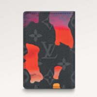 Louis Vuitton LV Unisex Pocket Organizer Red Sunset Monogram Eclipse Coated Canvas (6)
