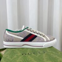 Louis Vuitton LV Unisex Tennis 1977 Jumbo GG Sneaker Beige Lilac Jumbo GG Canvas (1)