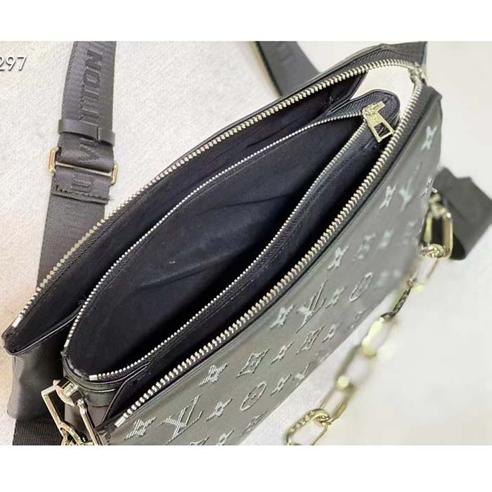 Louis Vuitton LV Women Coussin BB Handbag Black Glass Beads Polyester Satin (7)