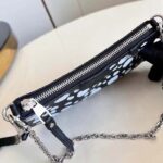 Louis Vuitton LV Women Easy Pouch On Strap Black White Embossed Grained Monogram Cowhide - Bild 8