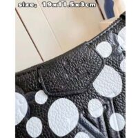 Louis Vuitton LV Women Easy Pouch On Strap Black White Embossed Grained Monogram Cowhide (7)