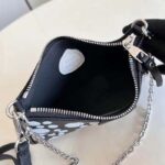 Louis Vuitton LV Women Easy Pouch On Strap Black White Embossed Grained Monogram Cowhide - Bild 5