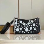 Louis Vuitton LV Women Easy Pouch On Strap Black White Embossed Grained Monogram Cowhide - Bild 4