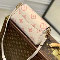 Louis Vuitton LV Women Favorite Handbag Pink Monogram Empreinte Embossed Supple Grained Cowhide (1)