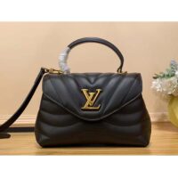 Louis Vuitton LV Women Hold Me Top-Handle Bag Black Smooth Cowhide Leather (5)