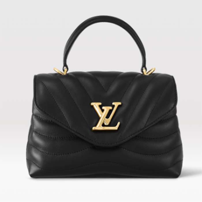 Louis Vuitton LV Women Hold Me Top-Handle Bag Black Smooth Cowhide Leather  - LULUX