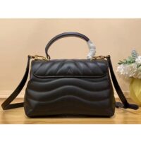 Louis Vuitton LV Women Hold Me Top-Handle Bag Black Smooth Cowhide Leather (5)