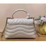 Louis Vuitton LV Women Hold Me Top-Handle Bag Beige Smooth Cowhide Leather - Imagen 4