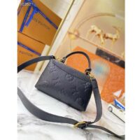 Louis Vuitton LV Women Madeleine BB Handbag Black Monogram Empreinte Grained Cowhide (7)