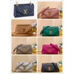 Louis Vuitton LV Women New Wave Chain Bag MM Handbag Black Smooth Cowhide – Image 11