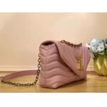 Louis Vuitton LV Women New Wave Chain Bag MM Handbag Pink Smooth Cowhide - Image 3