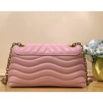 Louis Vuitton LV Women New Wave Chain Bag MM Handbag Pink Smooth Cowhide - Image 4
