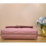 Louis Vuitton LV Women New Wave Chain Bag MM Handbag Pink Smooth Cowhide - Image 5