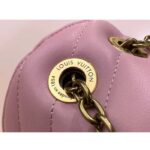Louis Vuitton LV Women New Wave Chain Bag MM Handbag Pink Smooth Cowhide - Image 8