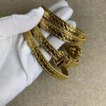 Louis Vuitton LV Women Petite Malle Handbag Metallise Golden Hour Brilliant Alligator Leather – Bild 9