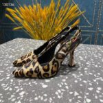 Louis Vuitton LV Women Sparkle Slingback Camel Brown Printed Satin Leather 9.5 Cm Heel - Bild 7