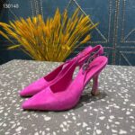 Louis Vuitton LV Women Sparkle Slingback Fuchsia Suede Baby Goat Leather 9.5 Cm Heel - Bild 7
