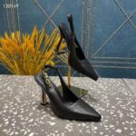 Louis Vuitton LV Women Sparkle Slingback Pump Black Calf Leather 9.5 Cm Heel – Image 6