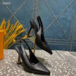Louis Vuitton LV Women Sparkle Slingback Pump Black Calf Leather Elasticized 9.5 Cm Heel - Imagen 4