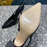 Louis Vuitton LV Women Sparkle Slingback Pump Black Calf Leather Elasticized 9.5 Cm Heel - Imagen 11