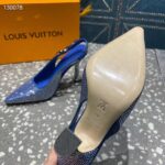 Louis Vuitton LV Women Sparkle Slingback Pump Bleu Roi Blue Strass 9.5 Cm Heel - Imagen 10