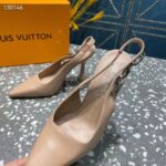 Louis Vuitton LV Women Sparkle Slingback Pump Nude Pink Calf Leather 9.5 Cm Heel - Bild 9