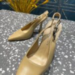 Louis Vuitton LV Women Sparkle Slingback Pump Gold Metallic Calf Leather 9.5 Cm Heel - Image 9