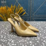 Louis Vuitton LV Women Sparkle Slingback Pump Gold Metallic Calf Leather 9.5 Cm Heel - Image 4
