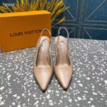 Louis Vuitton LV Women Sparkle Slingback Pump Nude Pink Calf Leather Elasticized 9.5 Cm Heel – Bild 6
