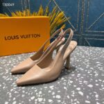Louis Vuitton LV Women Sparkle Slingback Pump Nude Pink Calf Leather Elasticized 9.5 Cm Heel – Bild 5