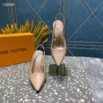 Louis Vuitton LV Women Sparkle Slingback Pump Nude Pink Calf Leather Elasticized 9.5 Cm Heel – Bild 9