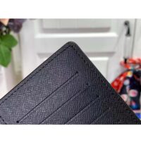 Louis Vuitton Unisex Brazza Wallet Sunrise Monogram Eclipse Coated Canvas Cowhide Leather (4)
