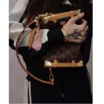 Louis Vuitton Unisex LV Bunny Key Holder Brown Pink Leather Canvas Mink - immagine 10