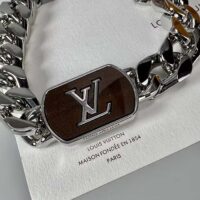 Louis Vuitton Unisex LV Shades Bracelet Brown Metal Silver-Colour Finish (4)