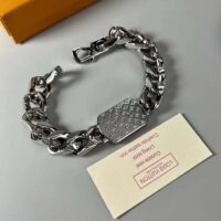 Louis Vuitton Unisex LV Shades Bracelet Brown Metal Silver-Colour Finish (4)