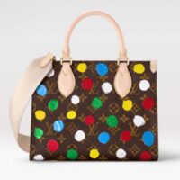 Louis Vuitton Unisex LVxYK OnTheGo PM Monogram Coated Canvas 3D Painted Dots Print (10)