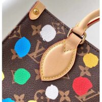 Louis Vuitton Unisex LVxYK OnTheGo PM Monogram Coated Canvas 3D Painted Dots Print (10)