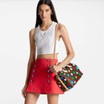 Louis Vuitton Unisex LVxYK Speedy Bandoulière 25 Monogram Coated Canvas 3D Painted Dots Print – Image 14