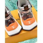 Louis Vuitton Women LV Archlight 2.0 Platform Sneaker Orange Silver 5 Cm Heel – Image 8
