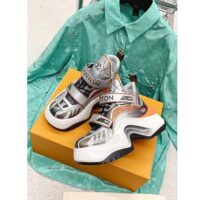 Louis Vuitton Women LV Archlight 2.0 Platform Sneaker Orange Silver 5 Cm Heel (5)