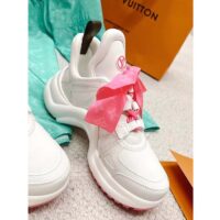 Louis Vuitton Women LV Archlight Sneaker Pink Mix Materials Monogram Ribbon Laces (1)