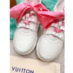 Louis Vuitton Women LV Archlight Sneaker Pink Mix Materials Monogram Ribbon Laces - Image 7