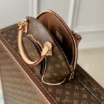 Louis Vuitton Women LV Ellipse PM Handbag Brown Monogram Coated Canvas Cowhide – Bild 6