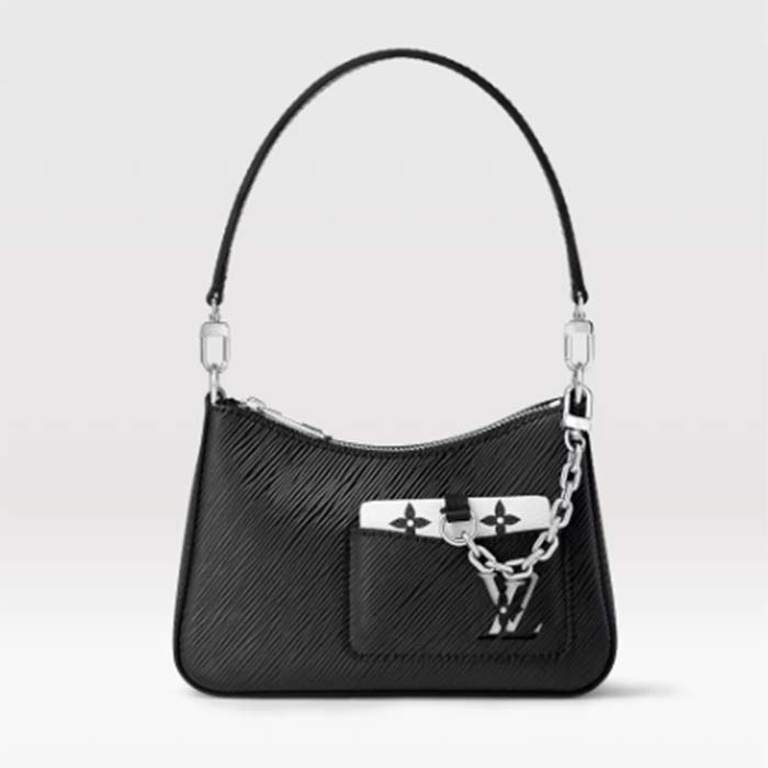 Louis Vuitton Women LV Marellini Handbag Black Epi Grained Cowhide Leather