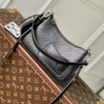 Louis Vuitton Women LV Marellini Handbag Black Epi Grained Cowhide Leather - Imagen 4