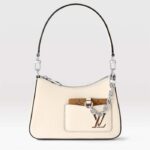 Louis Vuitton Women LV Marellini Handbag Quartz White Epi Grained Cowhide Leather