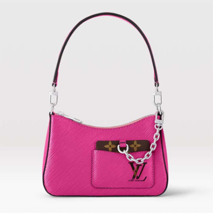 Louis Vuitton Women LV Marellini Handbag Rose Miami Pink Epi Grained Cowhide Leather